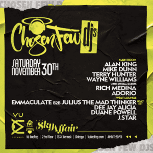 A Chosen Few Djs House Music Event on the 22nd floor of Vu Rooftop